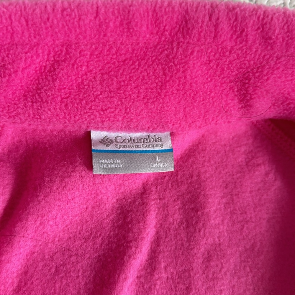Columbia pink fleece zip up jacket sweater - Picture 4 of 7